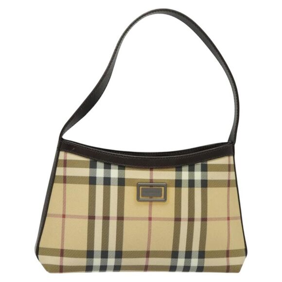 Burberry Nova Check Beige Canvas Clutch Bag (Pre-Owned) - Picture 1 of 16